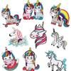Cute Unicorn Embroidery Cloth Sticker Computer Embroidery Label Children'S Clothing Patch Sticker Cartoon Pony Chapter Boy Ironing