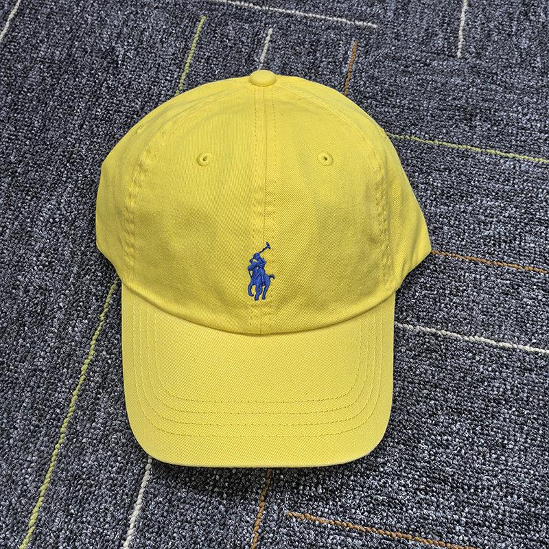 Gorra de Béisbol Polo Ralph Gray RL con Bordado de Logo de Caballo Pequeño - Sombrero de Copa Suave Unisex