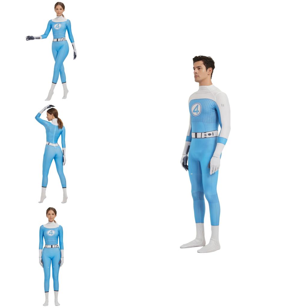 Der Fantastische Vier Cosplay Jumpsuit Mit Spandex Für Game Anime Rollenspiel