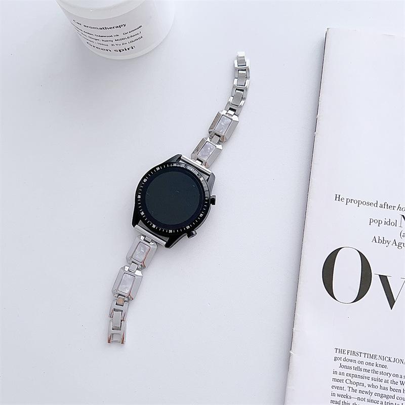 

20mm Stainless Steel Strap Diamond Case For Samsung Galaxy watch 7 6 5 pro/4-6 classic 46/42mm/Active 2 watch strap 22mm Universal срібний