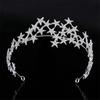 Strass-Stern-Haarreif Haarreif Diadem Krone Braut Hochzeits-Haarschmuck