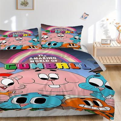 Set Biancheria da Letto 3 Pezzi Gumball: Perfetto per la camera da letto o la camera degli ospiti. Morbido e Confortevole senza Nucleo Incluso yy251031077