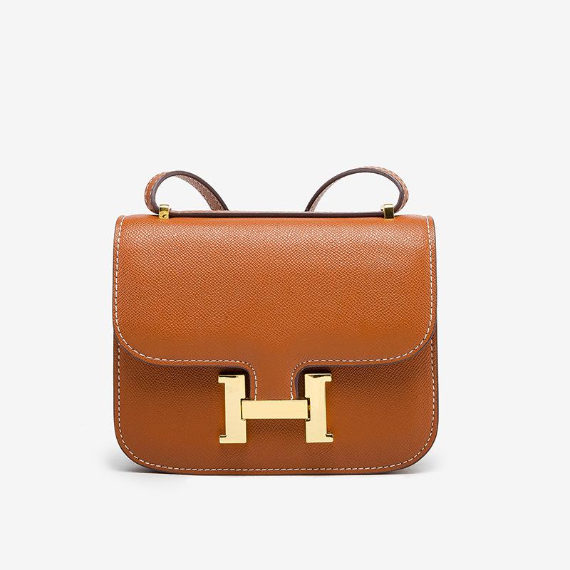 Tofu Bag Women'S Bag H Buckle Shoulder Messenger Bag Stewardess Bag Women'S Small Square Bag A Large Number Of Versatile