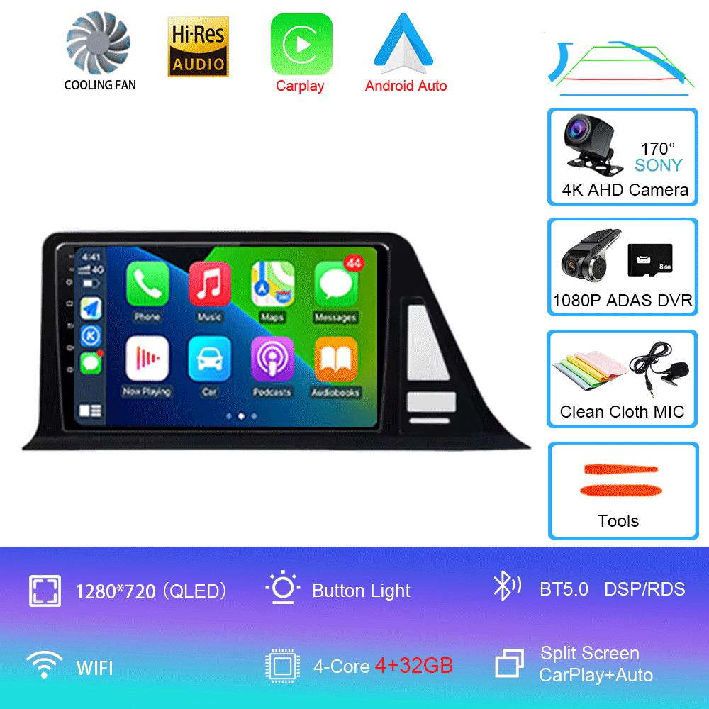 For Toyota CHR C-HR 2016 2017 2018 2019 Car Radio Android 14 Carplay Auto Multimedia Player Autoradio GPS Stereo 2din Head Unit