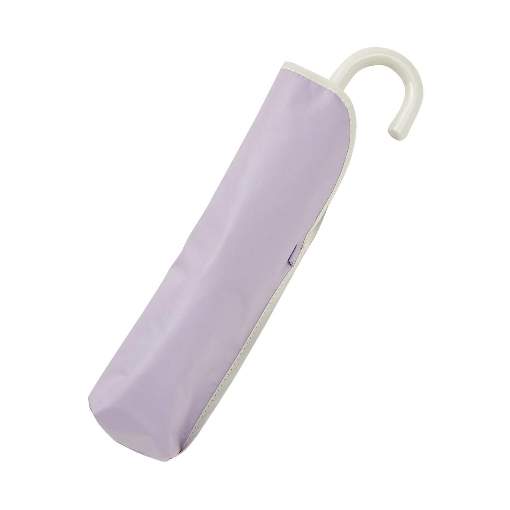 Francfranc Francfranc Bicolor Piping Folding Umbrella 47cm Purple both sunny and rainy (For days)