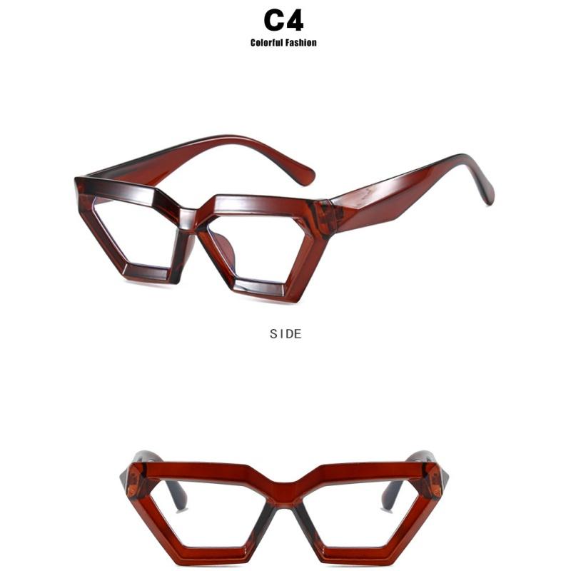 Women's Glasses, Thick-framed Polygonal Glasses, Fashion Glasses