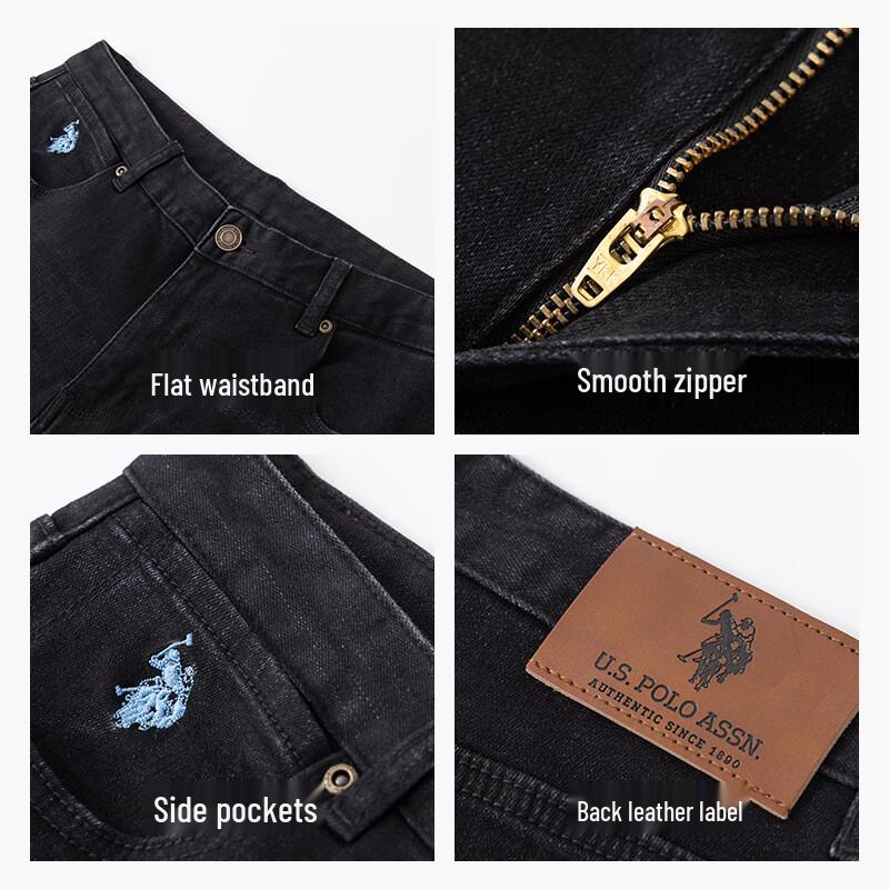 U.S. Polo Assn. Herren-Jeans mit Fleecefutter und geradem Schnitt