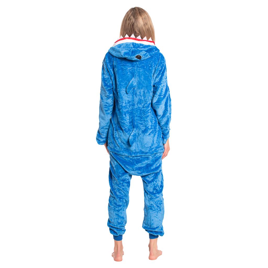 Piżama damska kombinezon kigurumi onesie kostium niebieski rekin 165-175 l