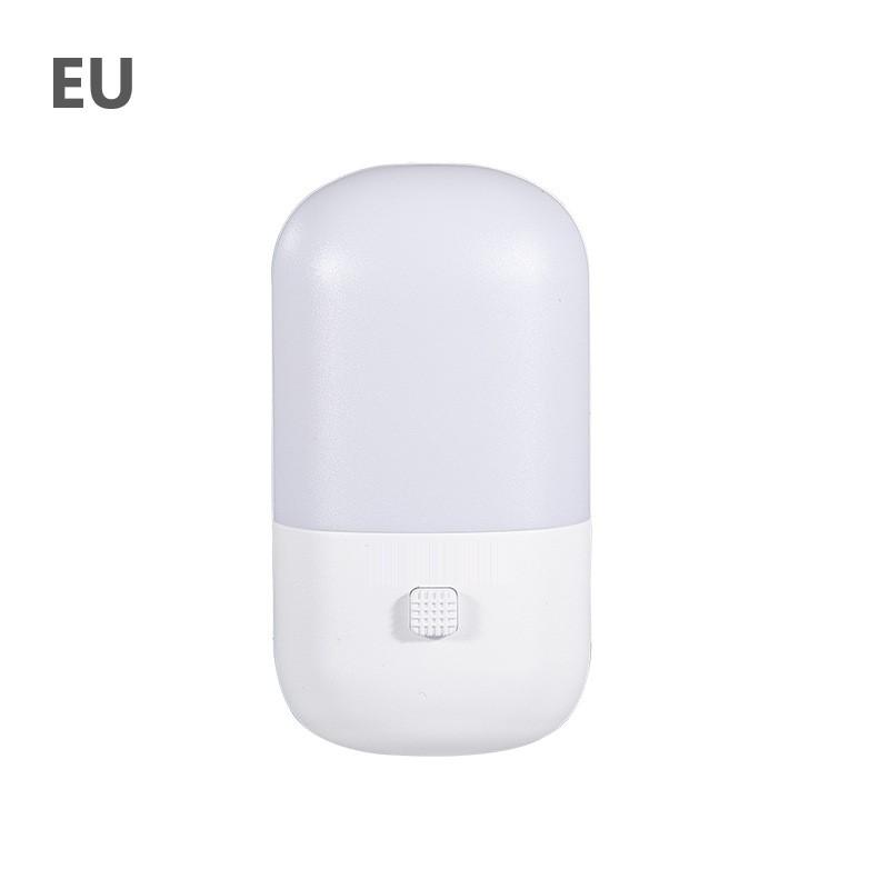 Energiesparende 3-W-Nachtlicht-Plug-in-LED-Steckdosenlampe Innenbeleuchtung EU Zweifarbige Nachttischlampe
