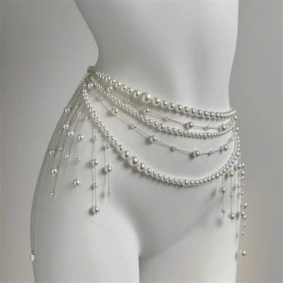 Butterfly Princess Multi-layer Tassel Waist Chain Body Chain French Niche High-end Heavy Industry Super Fairy Necklace Accessories
