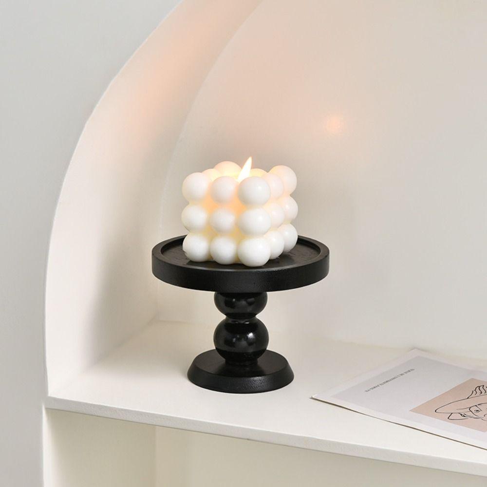 Retro High Legged Tray Wooden Aromatherapy Display Holder Jewelry Storage Rack  Afternoon Tea