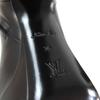 LOUIS VUITTON Ankle boots Monogram Studs Side Zip Black brown leather Women 36 Used