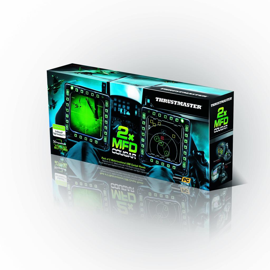 Thrustmaster MFD Cougar Multifunksjonelt USB Cockpit Panel 2 Pack []Thrustmaster (PC)