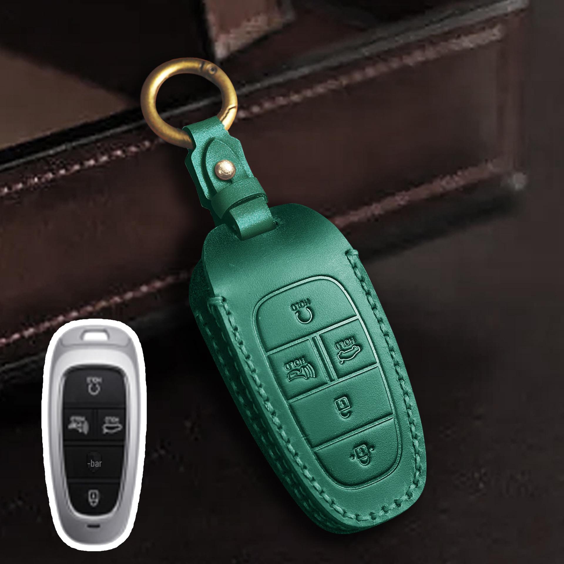 

Современный чехол для автомобильного ключа STARIA/SONATA, защитный кожаный чехол с пряжкой. Стильный и практичный аксессуар для ключей от машины.