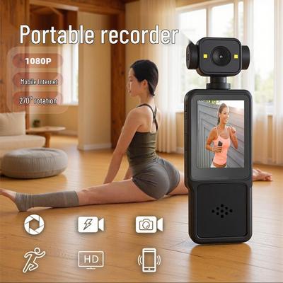 1080P Portable Outdoor Sports Camera with Meeting & Cycling Recorder