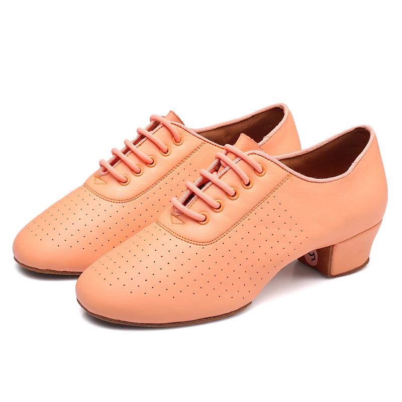 Scarpe da ballo in pelle con fondo morbido da interno per donna, da donna, moderne, Jazz, Latine, Sneakers traspiranti, da ballo, fitness, sportive da donna