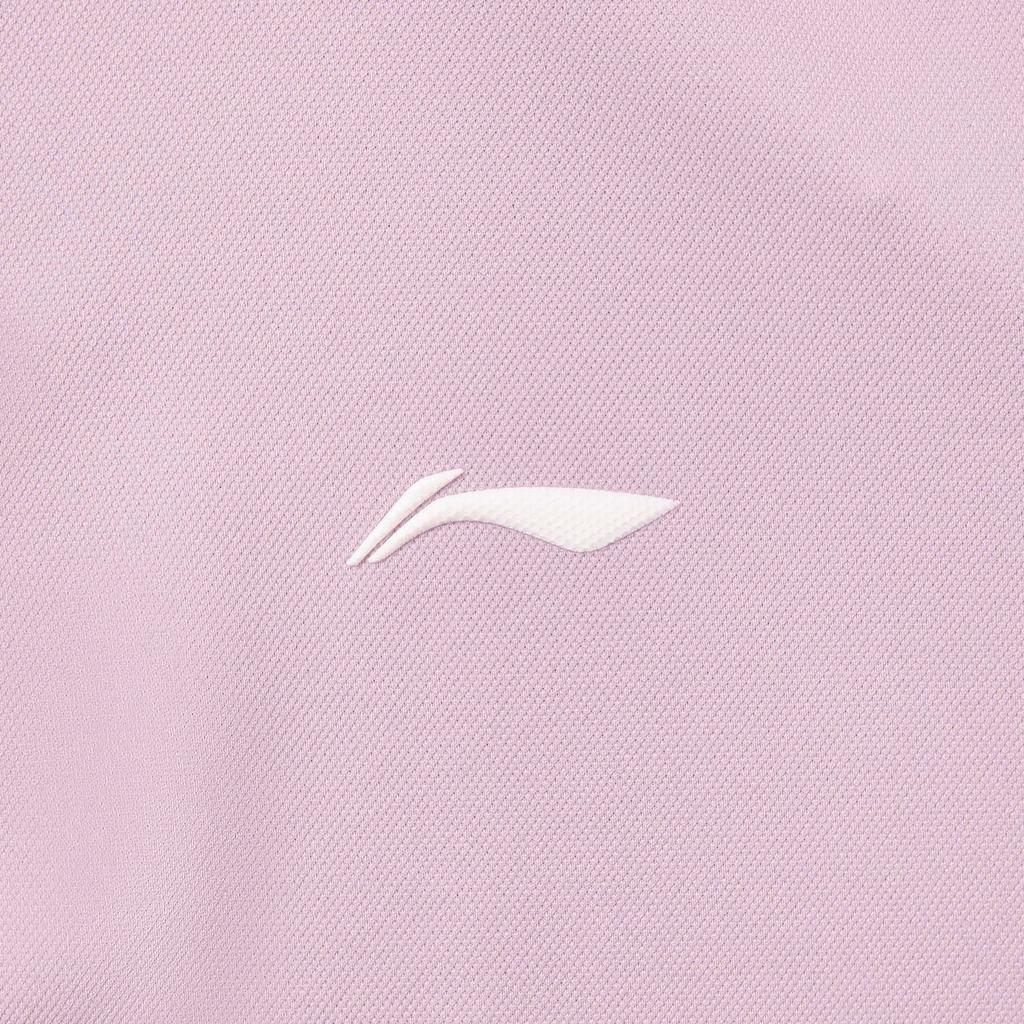 Li Ning Fitness Series Logo Letter Stitched Polo Shirt Women tops APLW470-2