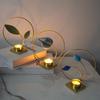 Iron Crafts Round Plant Candlestick Decorative Metal Aromatherapy Holder  Coffee Table