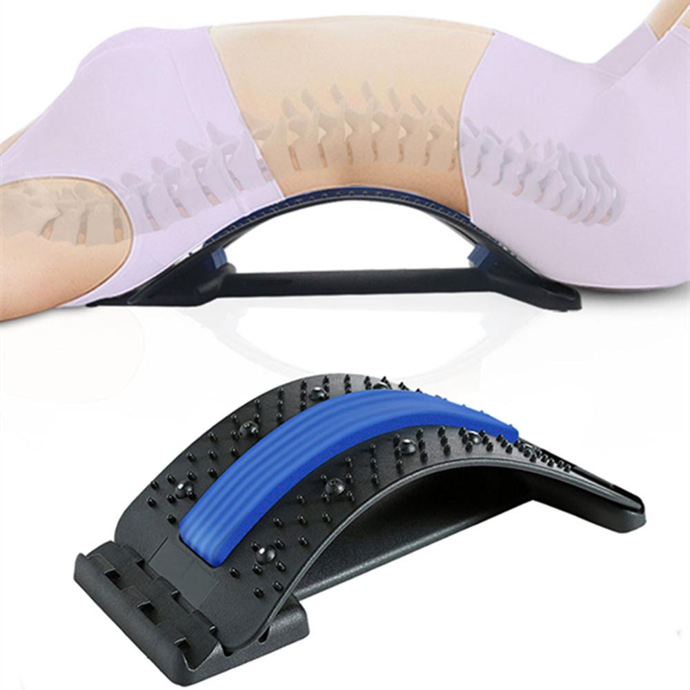 Portable Lumbar Massager Back Spine Stretcher Back Pain Relieving Body Relaxing