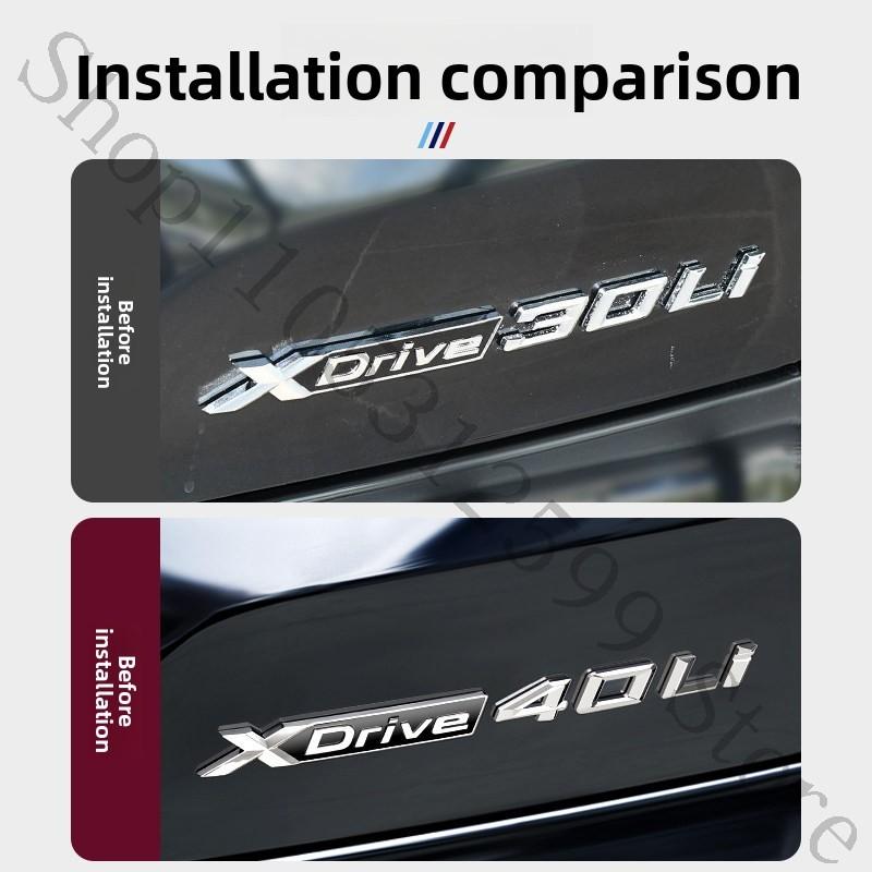Pro BMW X5L F15 G05 Modifikovaný znak, Zadní nálepka Xdrive40Li, Logo xDrive a Vysoce výkonná dekorativní lišta