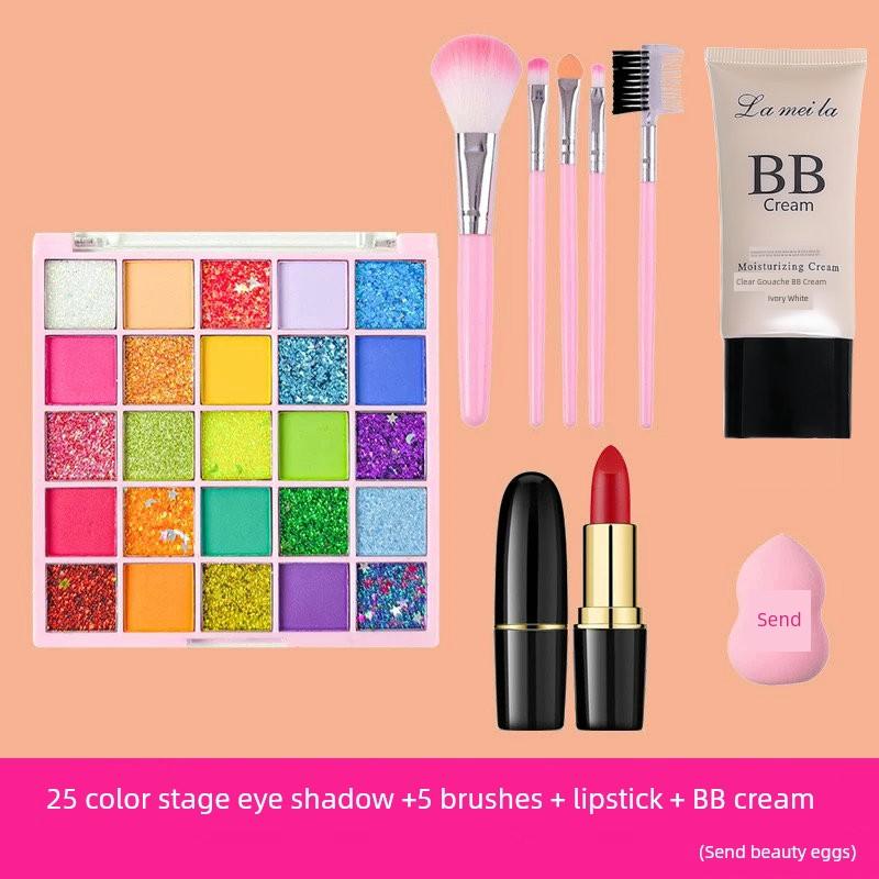 Performance Stage Makeup Eyeshadow Palette Glitter Powder Large Sequins Glue-Free Sequin Makeup Professional Cosmetics Complete Set