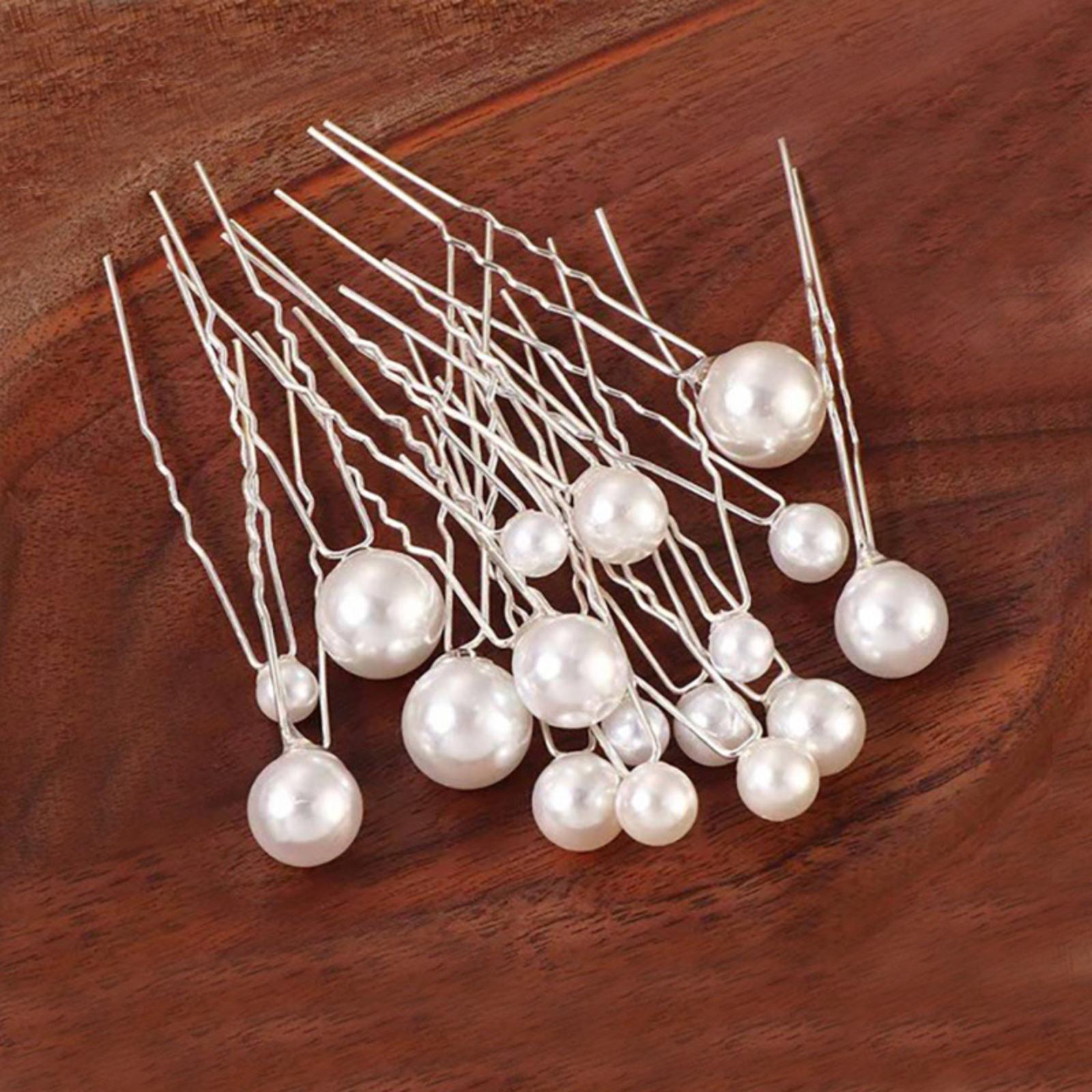 Pearl Hairpin Bridal Hair Accessory Hairpin Updo Hair Fork One Size