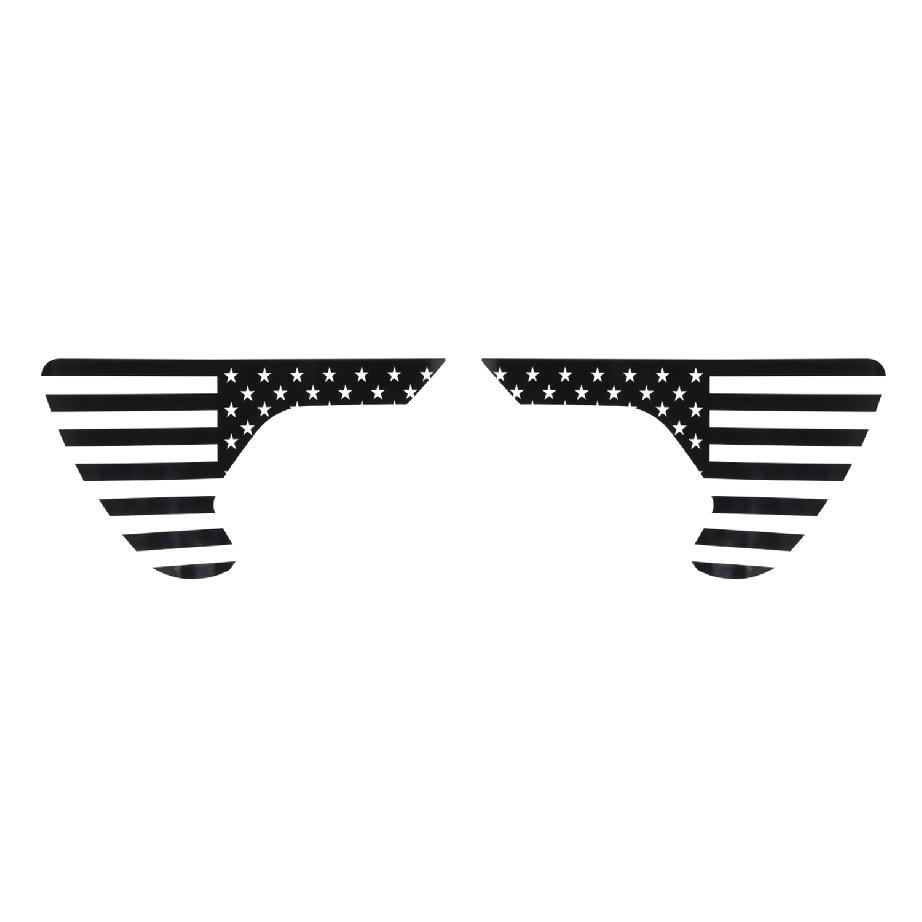 Fender Side Vent Stickers for Jeep Wrangler JL Gladiator JT 2018    2022 Car Exterior Accessories PVC USA Flag
