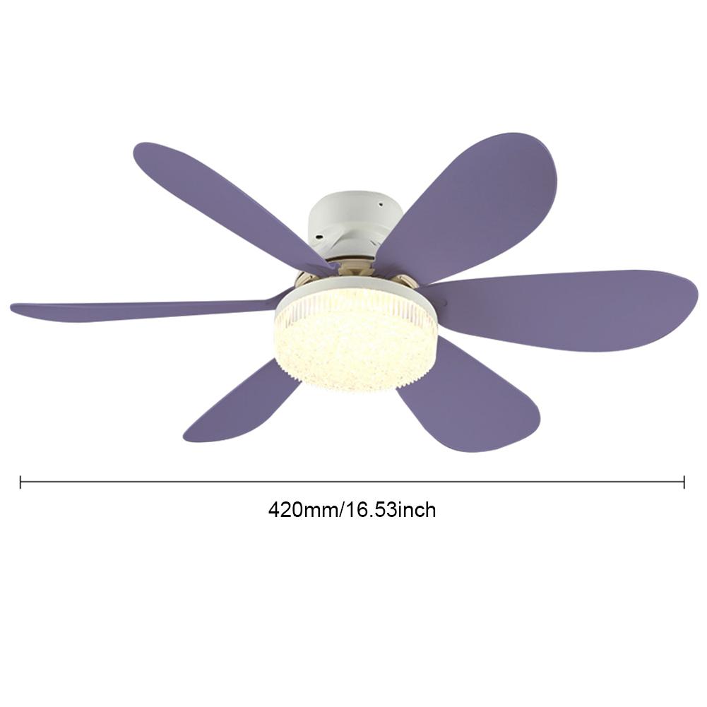 E27 Socket Fan LED Light E27 Base 42cm Modern LED Ceiling Fan Remote Control Chandelier Ceiling Fan 3 Speeds for Bedroom Kitchen
