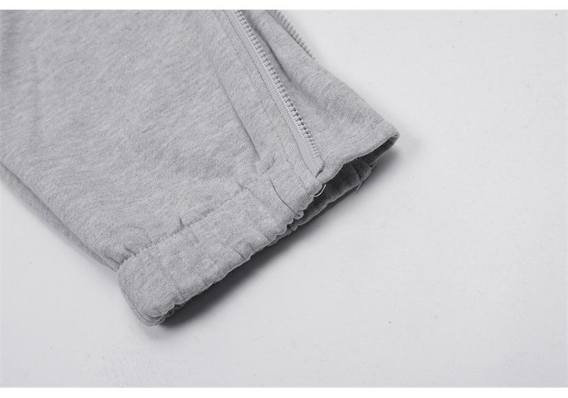 Ensemble Décontracté Hoodie Rouge/Noir Tête de Tigre Brodé Homme & Couple Trapstar Européen & Américain avec Pantalon Long