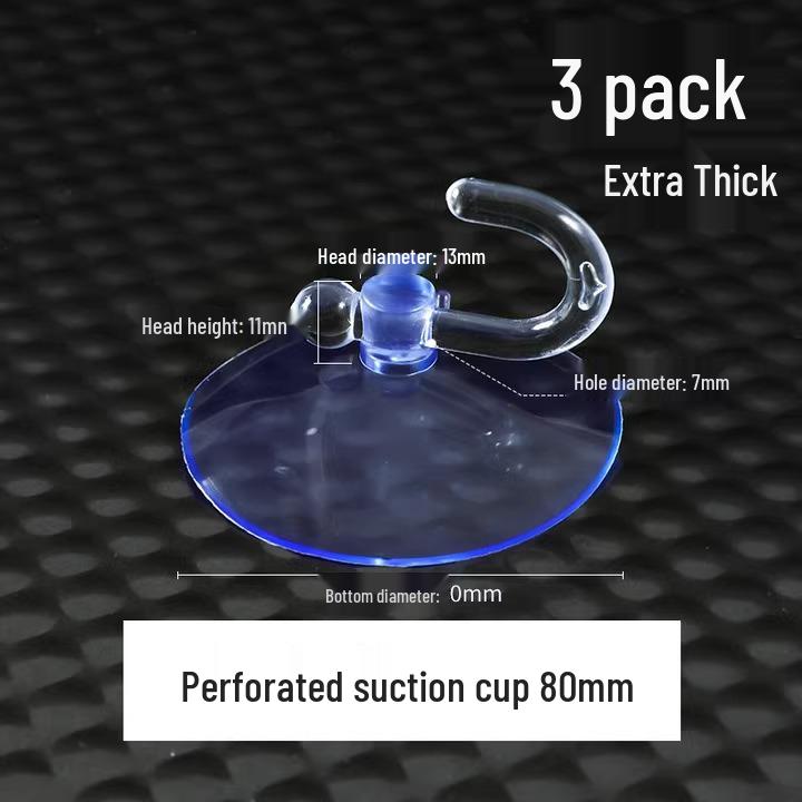 Transparenter Saugnapfhaken für Glas, Fliesen und Auto-Werbung