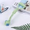 Pet Interactive Cotton Rope Teething Ball with Double Pull Knot for Dogs