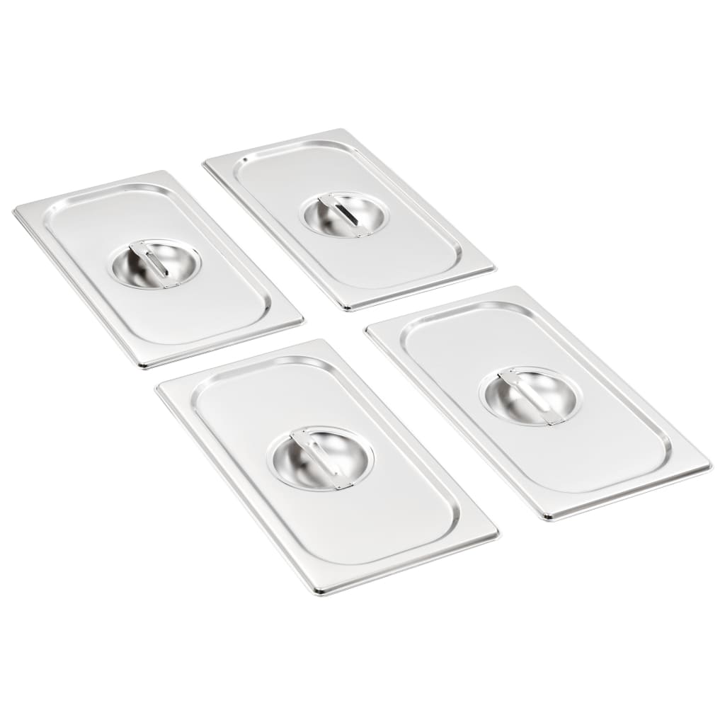 Lid for GN 1 3 Container 4 Pcs Stainless Steel