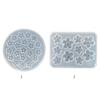 Flexible Harzform Anhängerformen Kleine Blumenform Silikonstruktur für Epoxid-Bastelarbeiten und Kreative Wanddekorationen