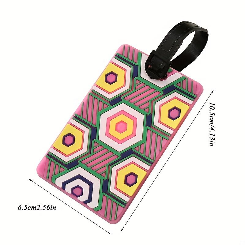 Secure Travel Luggage Straps 2pcs Set 1pc Strap 1pc Boarding Pass Multi Sided Colored One Character with Buckle Code Lock