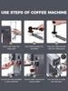 Coffee Machine MK-601F Four In One, Cappuccino Coffee Machine Dolce Gusto Nes Capsule Espresso Machine ESE Pod Grinding Gift for Lover, Dad, Mom