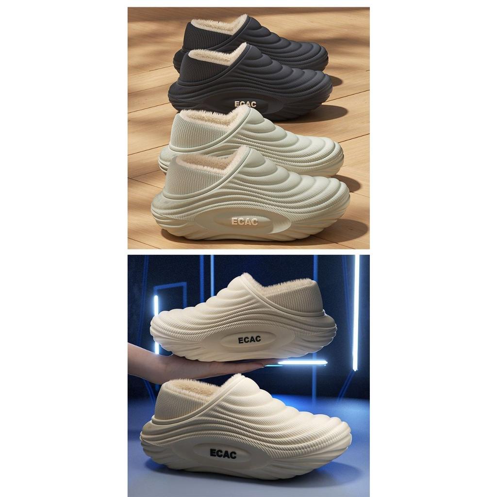 Winter Baumwollpantoffeln für Damen, Indoor Zuhause für Paare, Fleece für Wärme, Wasserdichtigkeit, Outdoor-Tragen, Rutschfeste Baumwollpantoffeln für Herren