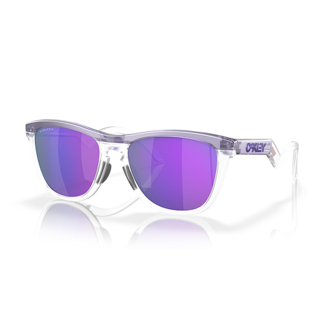 Oakley Frogskins Hybrid Logo Geometric Design Irregular Shape Sunglasses Unisex sunglasses Purple 0OO9289-01 55,Purple