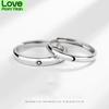 2 Pcs /Pair Sun Moon Matching Couple Friendship Lover Open Adjustable Rings Set Minimalist Engagement Nuptial Bridal Rings Lovers KitMinimalist