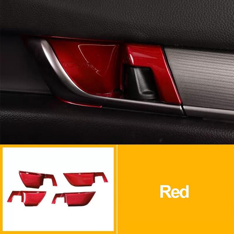 Car Accessories For Honda Accord X 10th 2018    2022 Hybrid ABS Carbon Fiber Door Handle Bowl Cover Trim Stickers