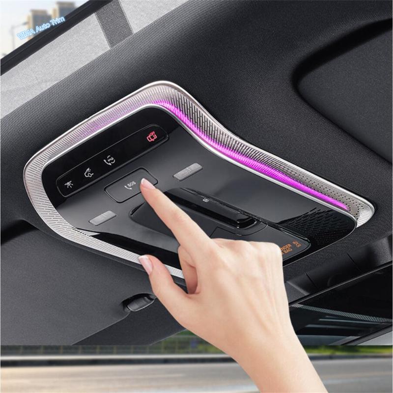 For Benz GLC Class X254 GLC260 GLC300  2024 / C Class W206   2024 Stainless Car Accessories Roof Reading Lamp Cover