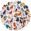 50-Pack Cute Cartoon Horse Stickers Aesthetic Animals Decals DIY Skateboard Laptop Bike Phone Graffiti Sticker Kids Toy