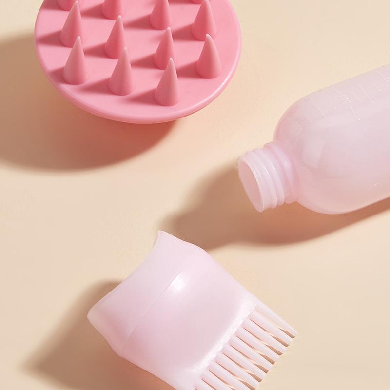 2PCS Hair Dye Applicator Bottles with Brush for Hair Oil Spray Bottle For Hair Dyeing Shampoo Hairdressing Coloring Tools