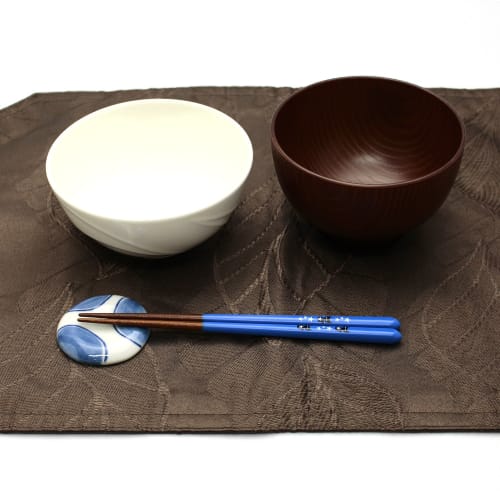 Ishida Essstäbchen, Familiendesign Katze, Hergestellt in Japan, Spülmaschinenfest, Blau, 18cm