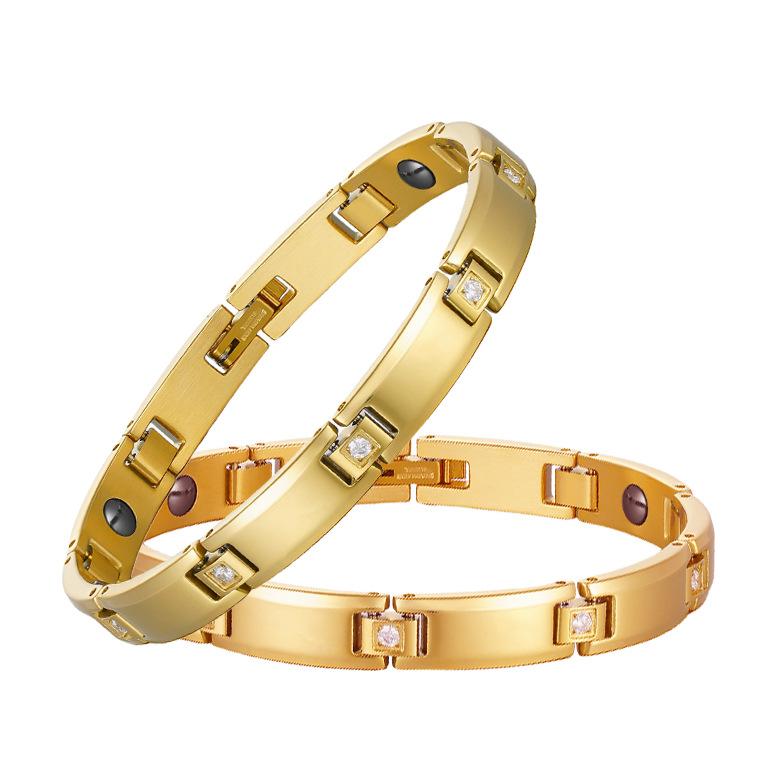 New Light Luxury Titanium Steel Jewelry Bracelet Magnet Permanent Magnetic Bracelet Women