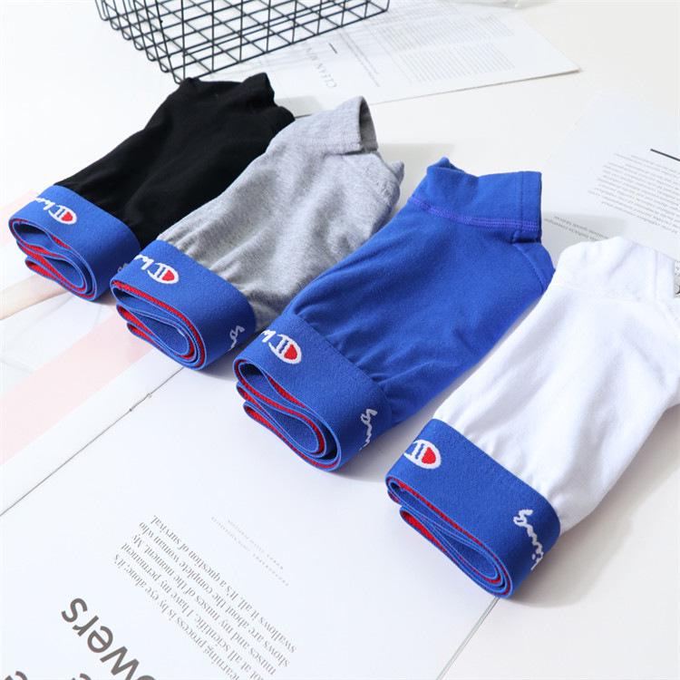 Women's Pure Cotton Breathable Antibacterial Triangle Briefs with Wide Waistband, Boyshorts, and Trendy Letter Design.