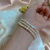 Feedback Natural Baroque Freshwater Pearl Bracelet Women's Elastic Line Elastic String Rope Bracelet Simple Versatile Wholesale