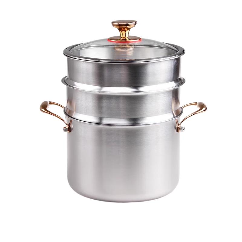 Yingbai 316 Stainless Steel Soup & Stew Pot with Steamer