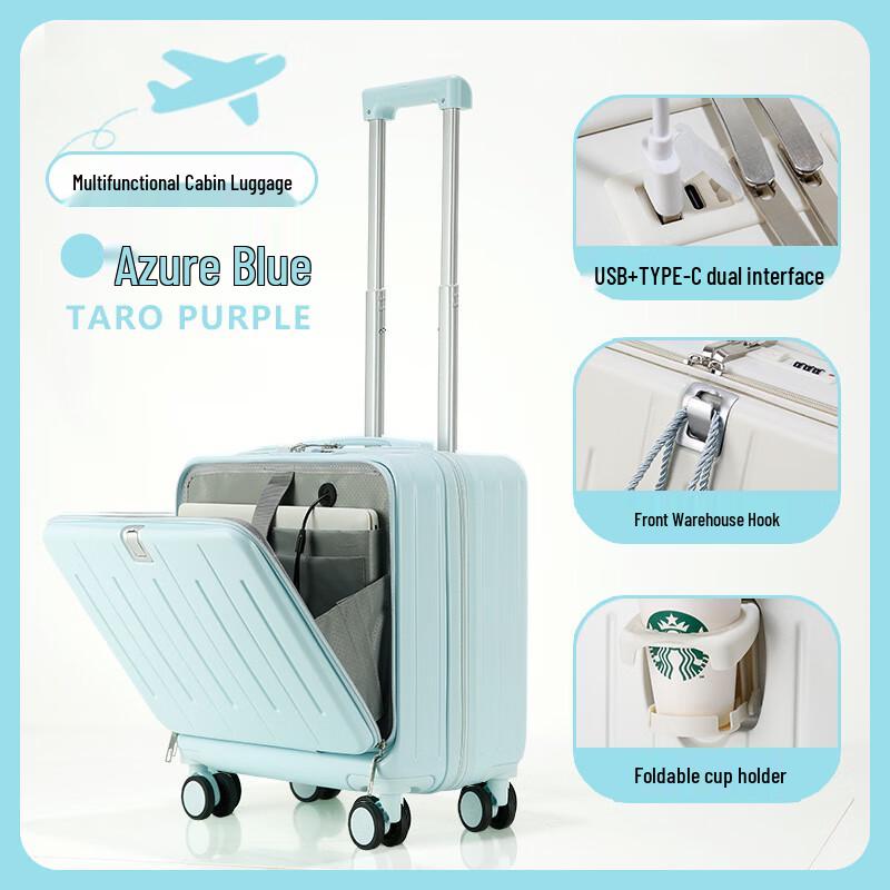 Kids Carry-on Luggage with Front Opening