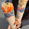 Cutie Push Rotundă pentru Sushi cu Paie pentru Sos Hârtie pentru Sushi de Calitate Alimentară Tub de Hârtie Container Push-Up Ustensile Sushi DIY pentru Bucătărie Cutie de Hârtie pentru Ambalare