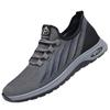 Men's Breathable Flyknit Mesh Lace-up Lightweight Running Shoes for Spring/Summer